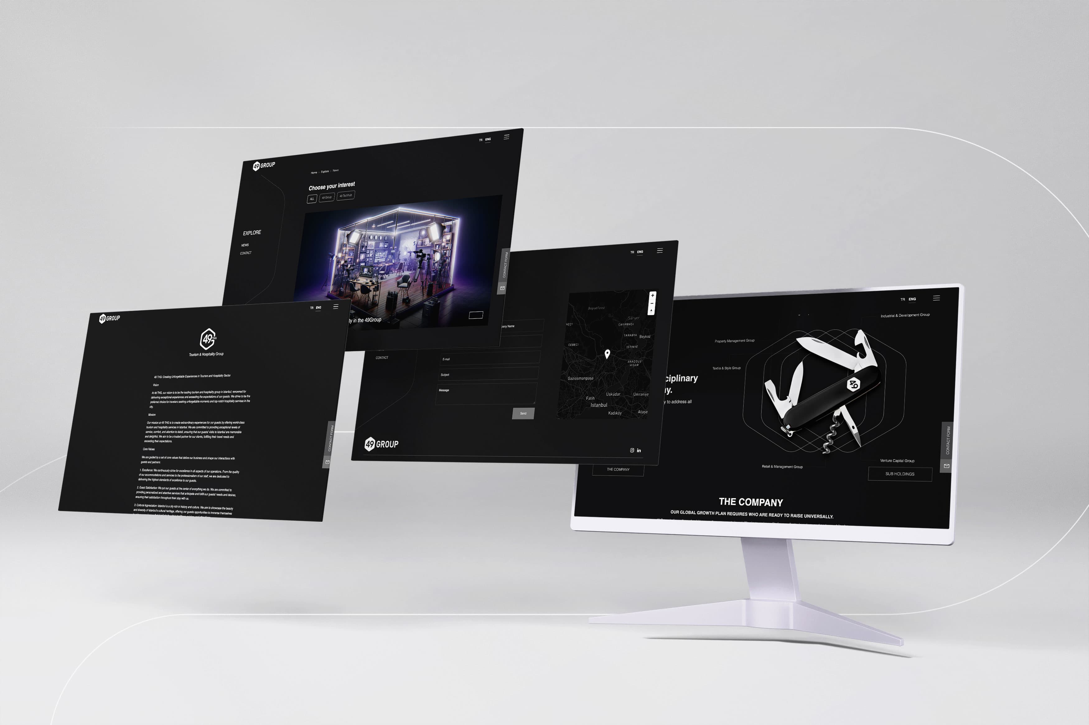 49Group web sitesi ekranları