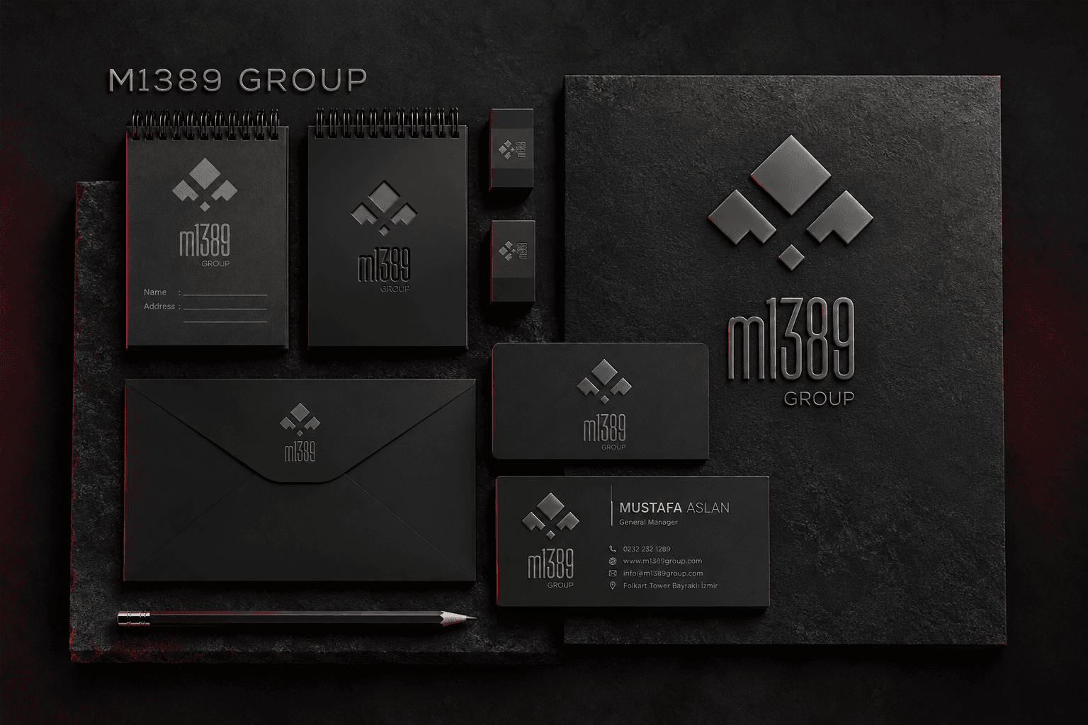 M1389 Group kurumsal kimlik tasarımı