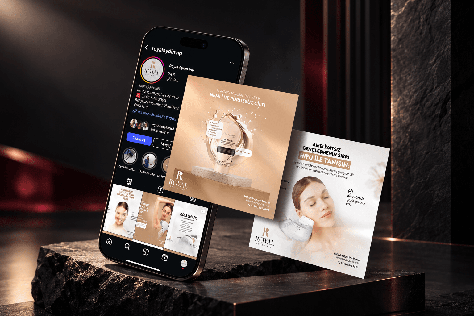 Royal Aydın VIP sosyal medya çalışması